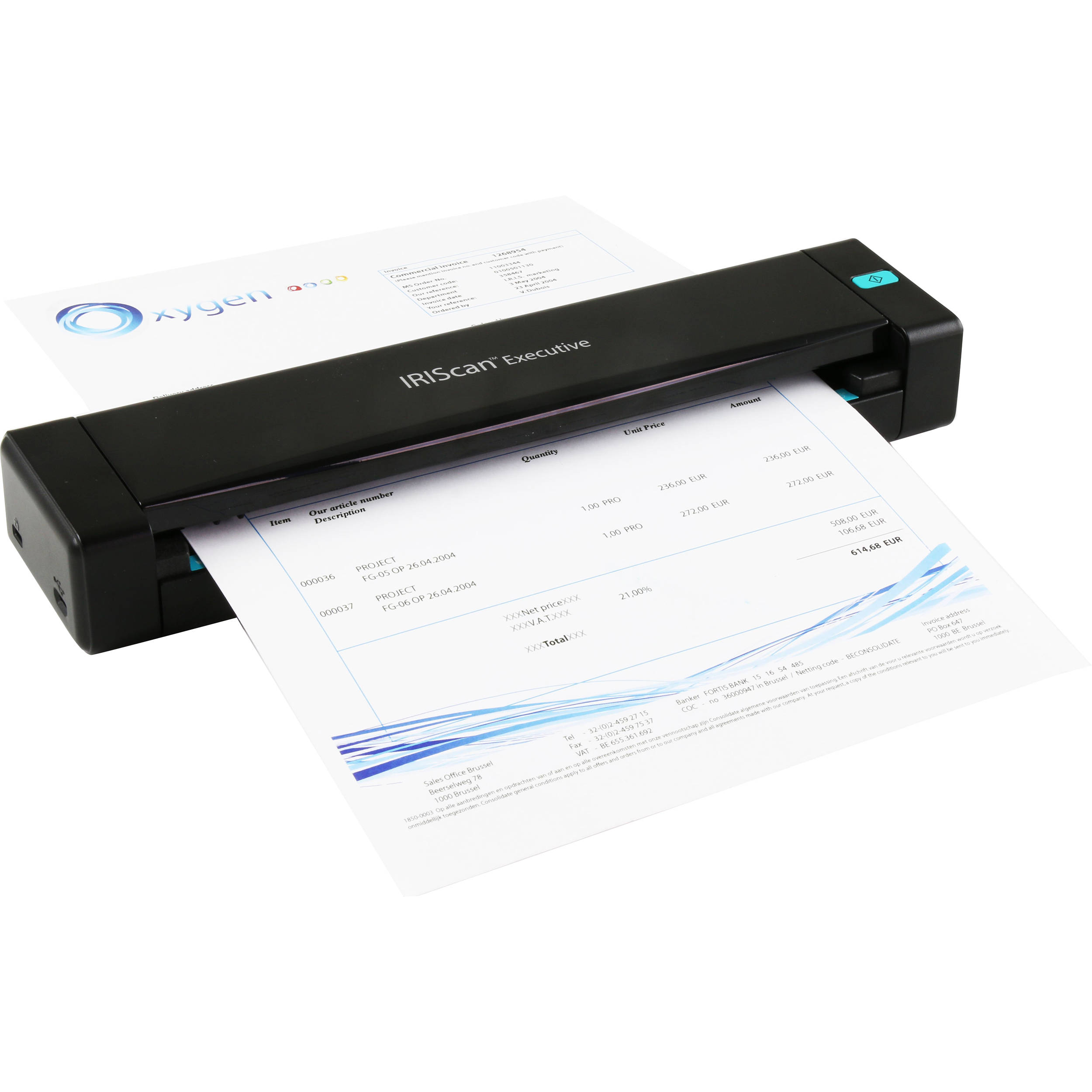IRIS IRISCAN Executive 4 portable USB duplex scanner for JPG PDF OCR and business cards — view 3