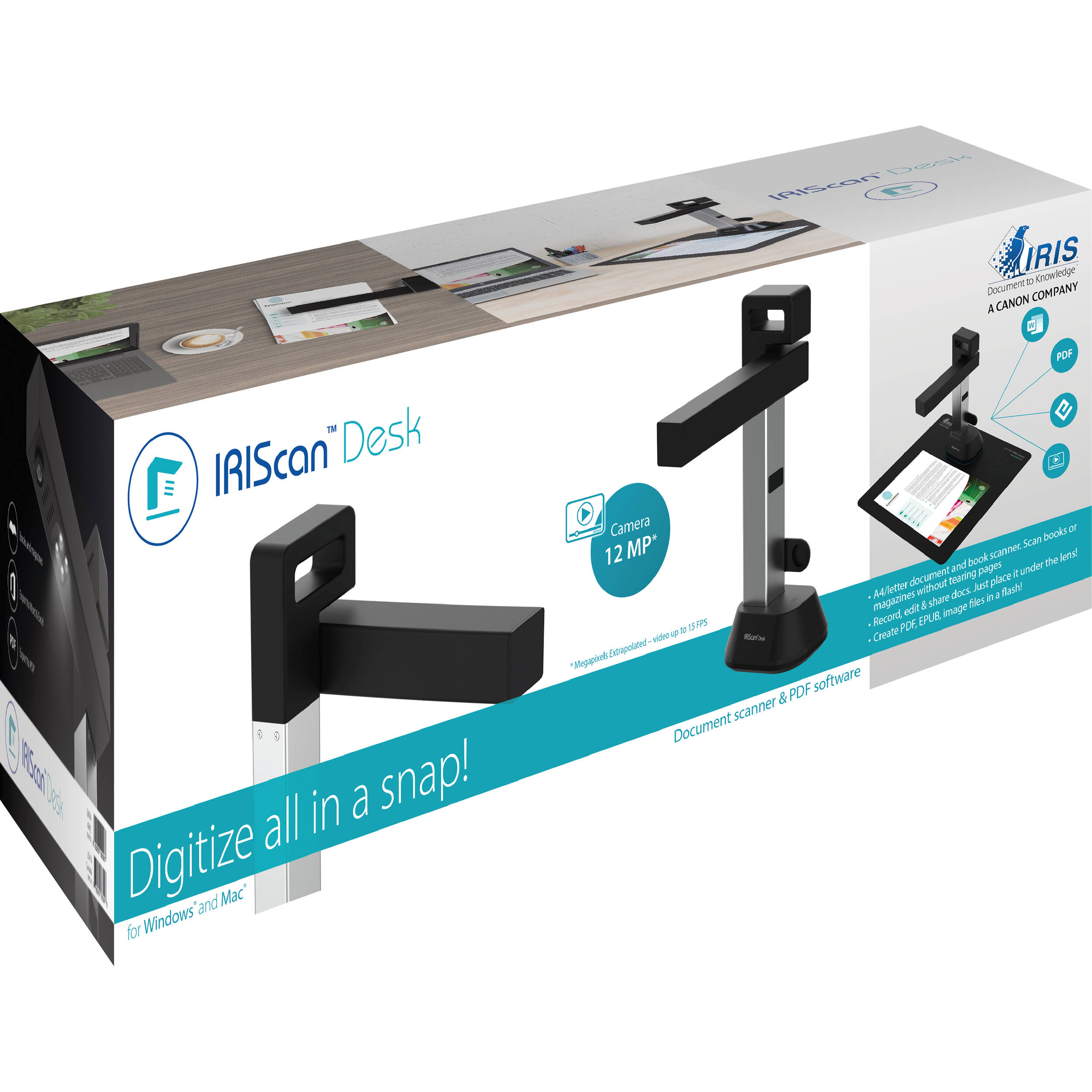 IRIScan Desk 6 camera document scanner for A4 books forms and desktop capture — view 17