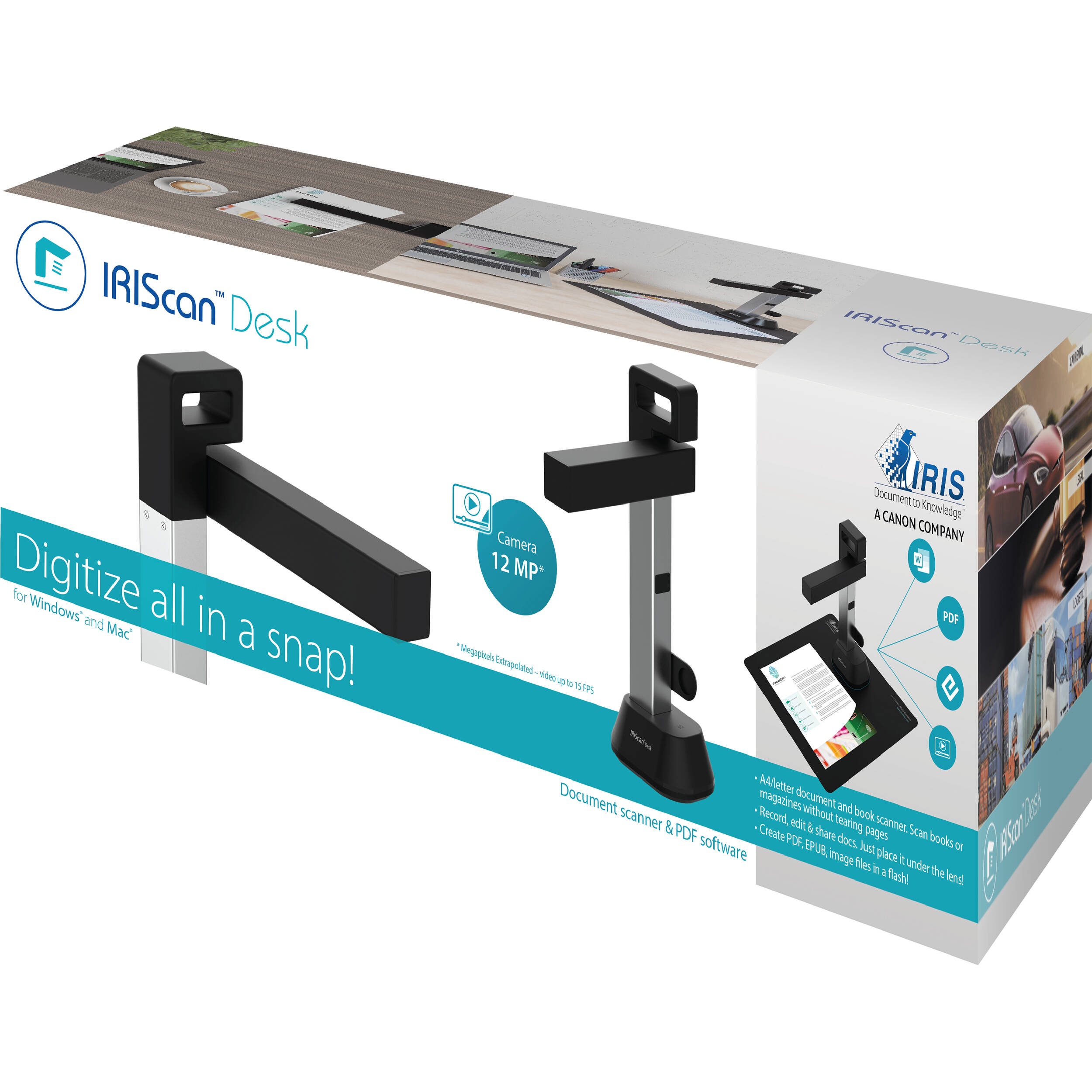 IRIScan Desk 6 camera document scanner for A4 books forms and desktop capture — view 18