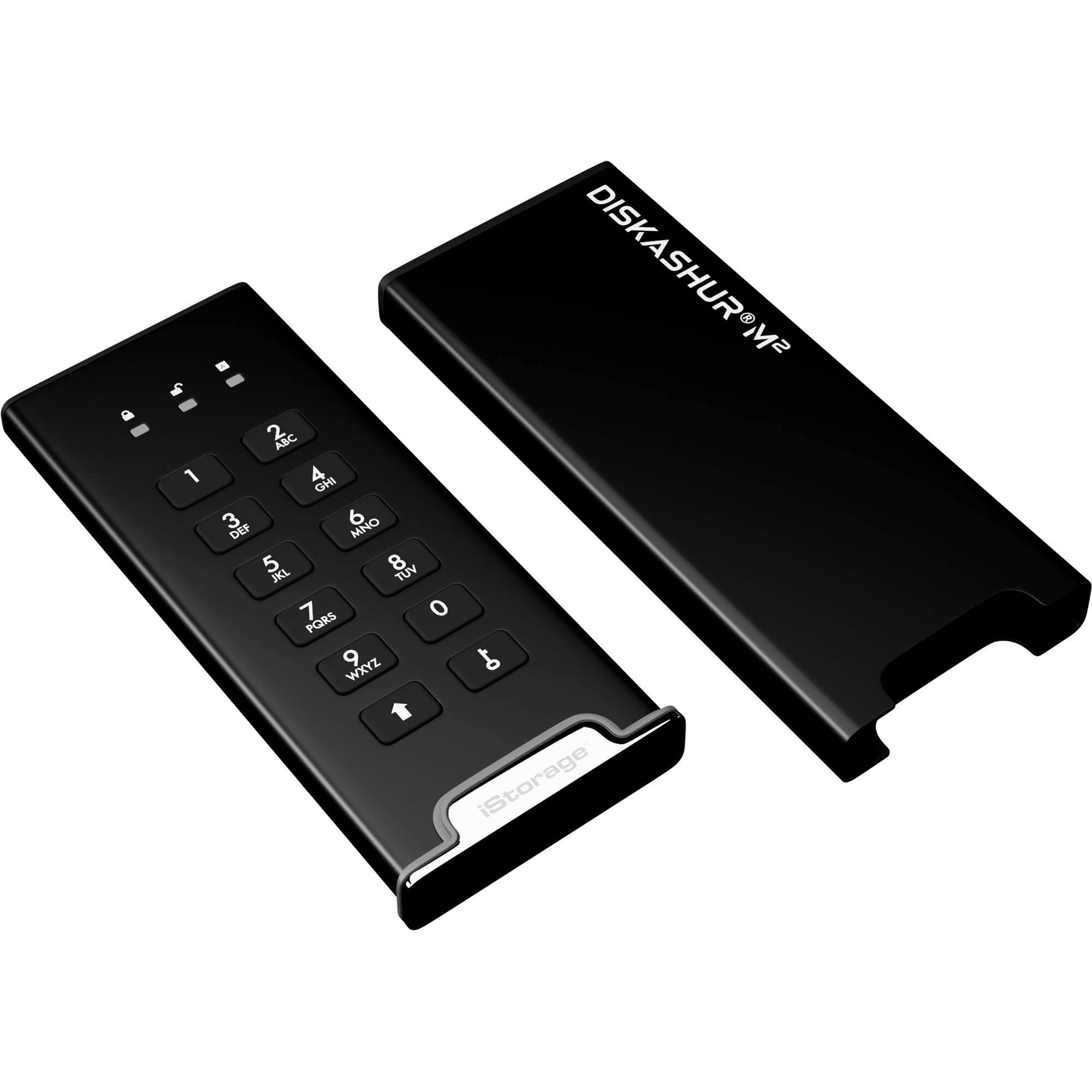 iStorage DiskAshur M2 2 TB secure PIN-protected external SSD — view 2
