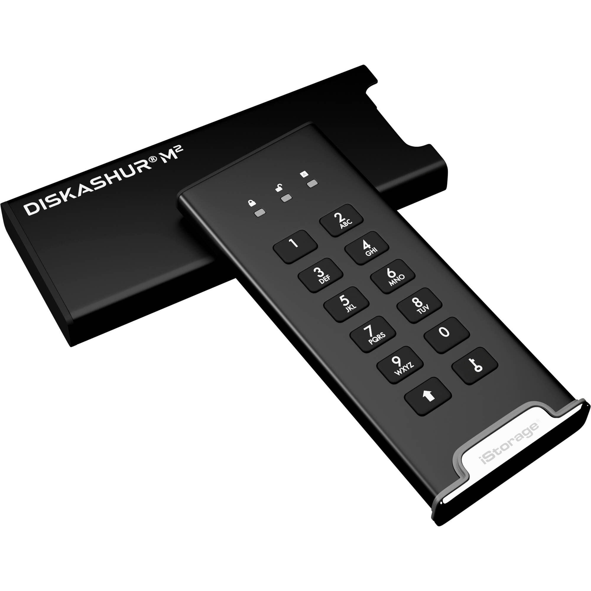 iStorage DiskAshur M2 2 TB secure PIN-protected external SSD — view 4