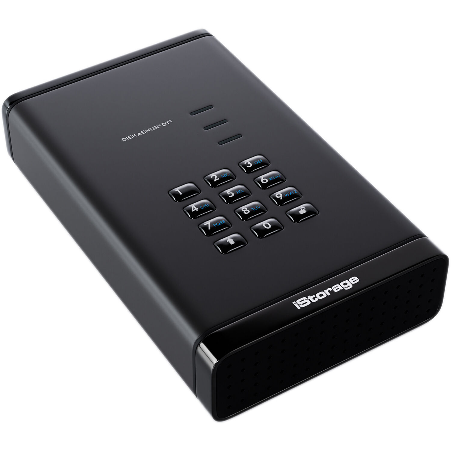 Kanguru iStorage DiskAshur DT3 14 TB secure desktop drive with PIN protection and AES 256-bit encryption — view 3