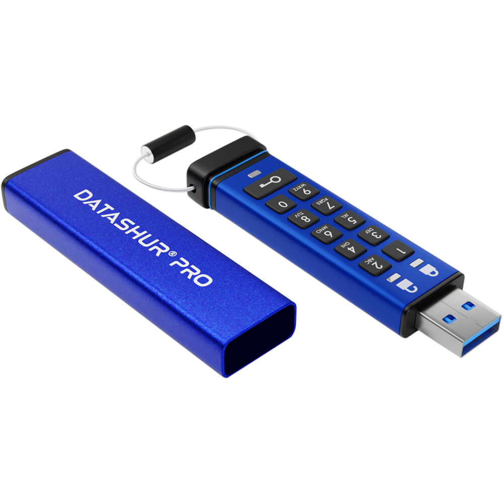 iStorage datAshur PRO 8GB Secure USB 3.0 Flash Drive | FIPS 140-2, PIN