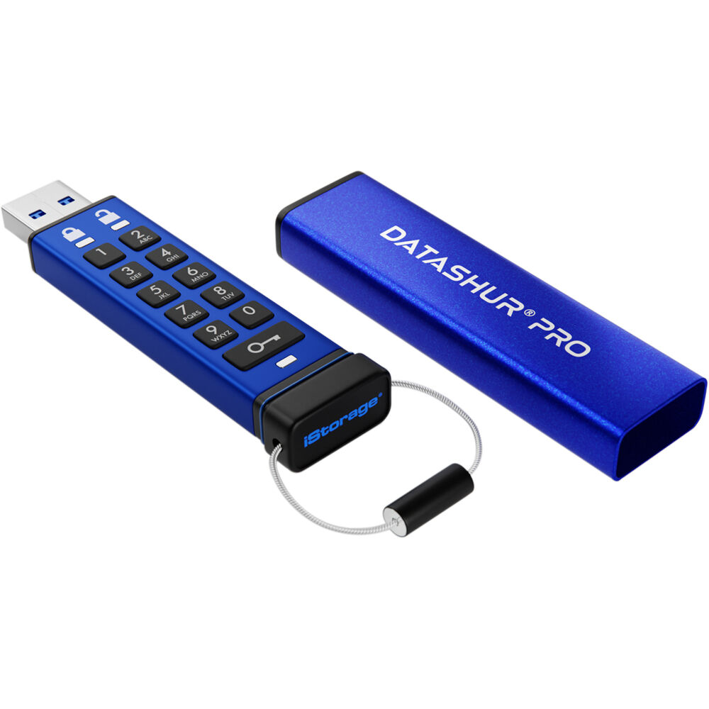 iStorage datAshur PRO 8GB secure PIN-protected USB flash drive with FIPS 140-2 Level 3 security — view 3