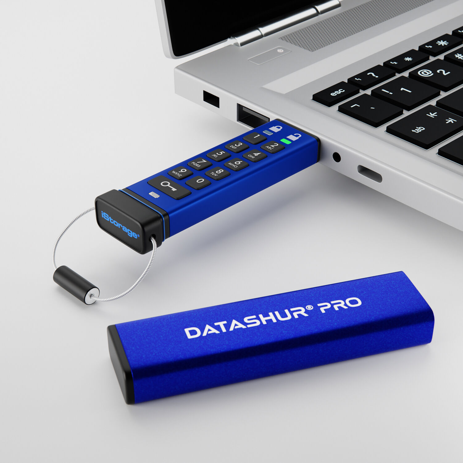 iStorage datAshur PRO 8GB secure PIN-protected USB flash drive with FIPS 140-2 Level 3 security — view 4