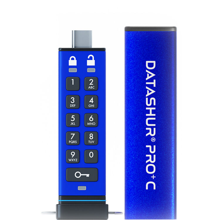 ISTORAGE DATASHUR PRO+C FIPS 140-3 LEVEL 3-SECURE PIN PROTECTED USBC FLASH DRIVE — view 2