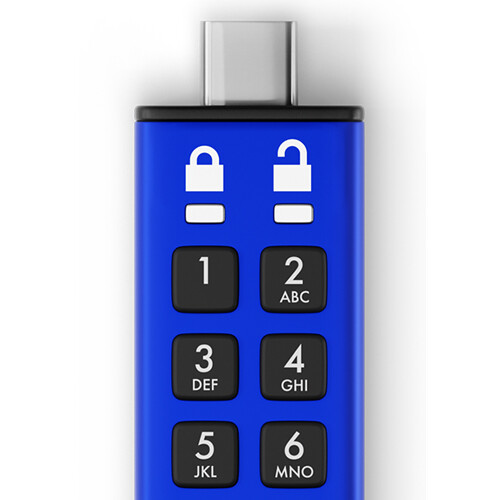 ISTORAGE DATASHUR PRO+C FIPS 140-3 LEVEL 3-SECURE PIN PROTECTED USBC FLASH DRIVE — view 4
