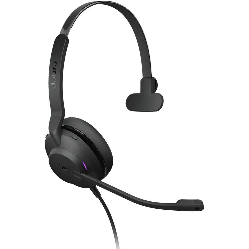 Jabra Evolve2 30 SE wired mono headset with USB-C and USB-A connectivity for Microsoft Teams — view 2