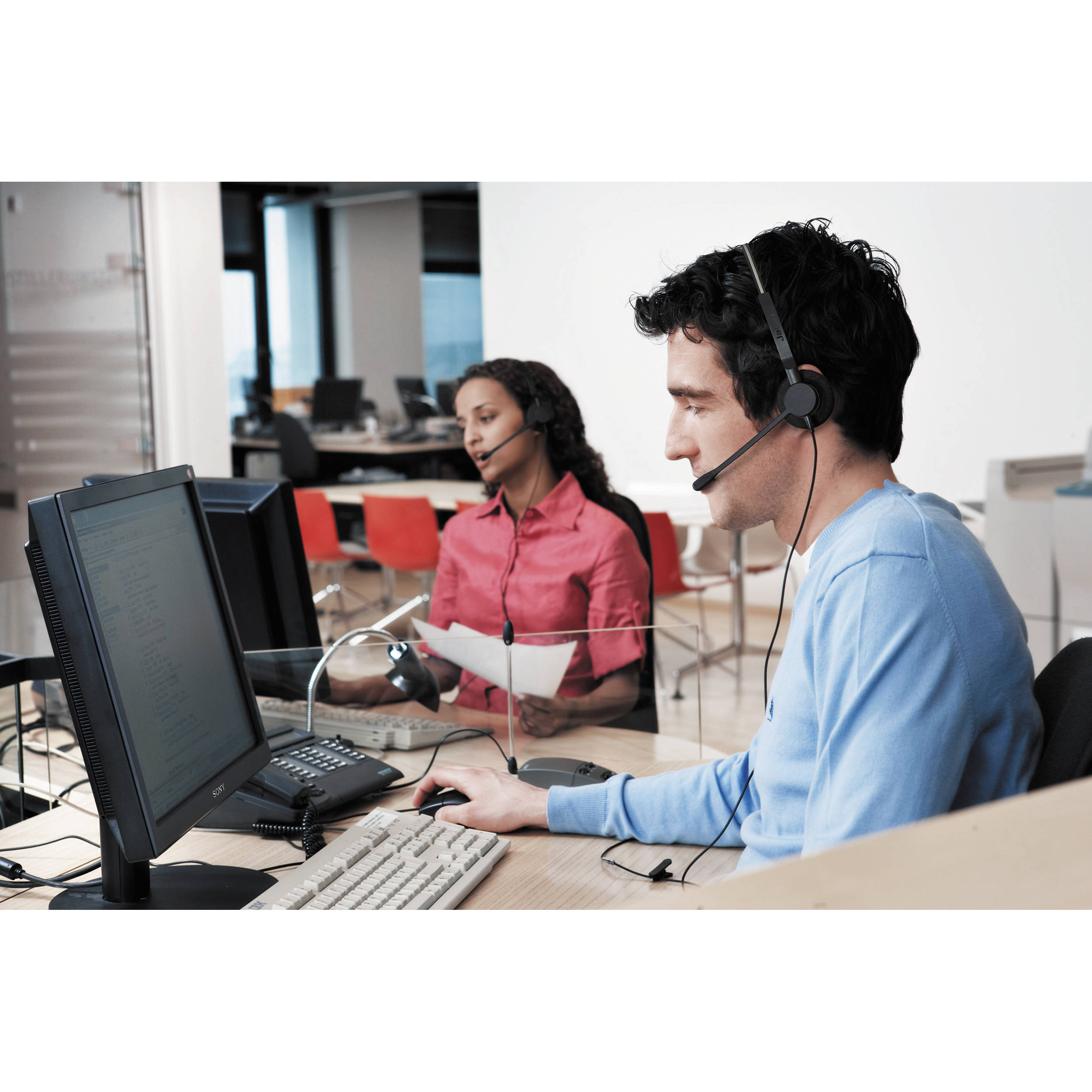 Jabra BIZ 2300 USB Mono MS wired mono USB headset with boom microphone — view 4