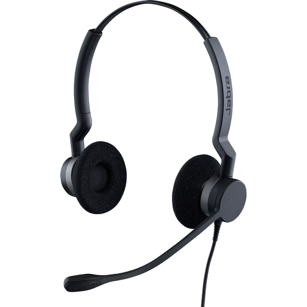 Jabra Biz 2300 wired binaural headset with over-the-head design and 3.5 mm connection — view 3