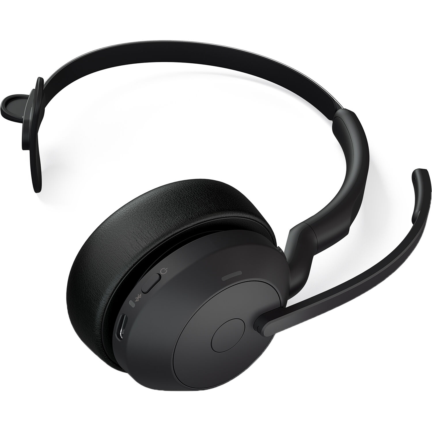 Jabra Evolve2 55 mono wireless headset with over-the-head design and USB adapter — view 5