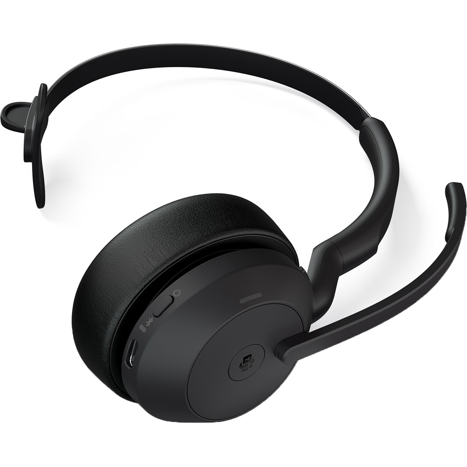 Jabra Evolve2 55 mono wireless headset with Link380a USB-A adapter — view 5
