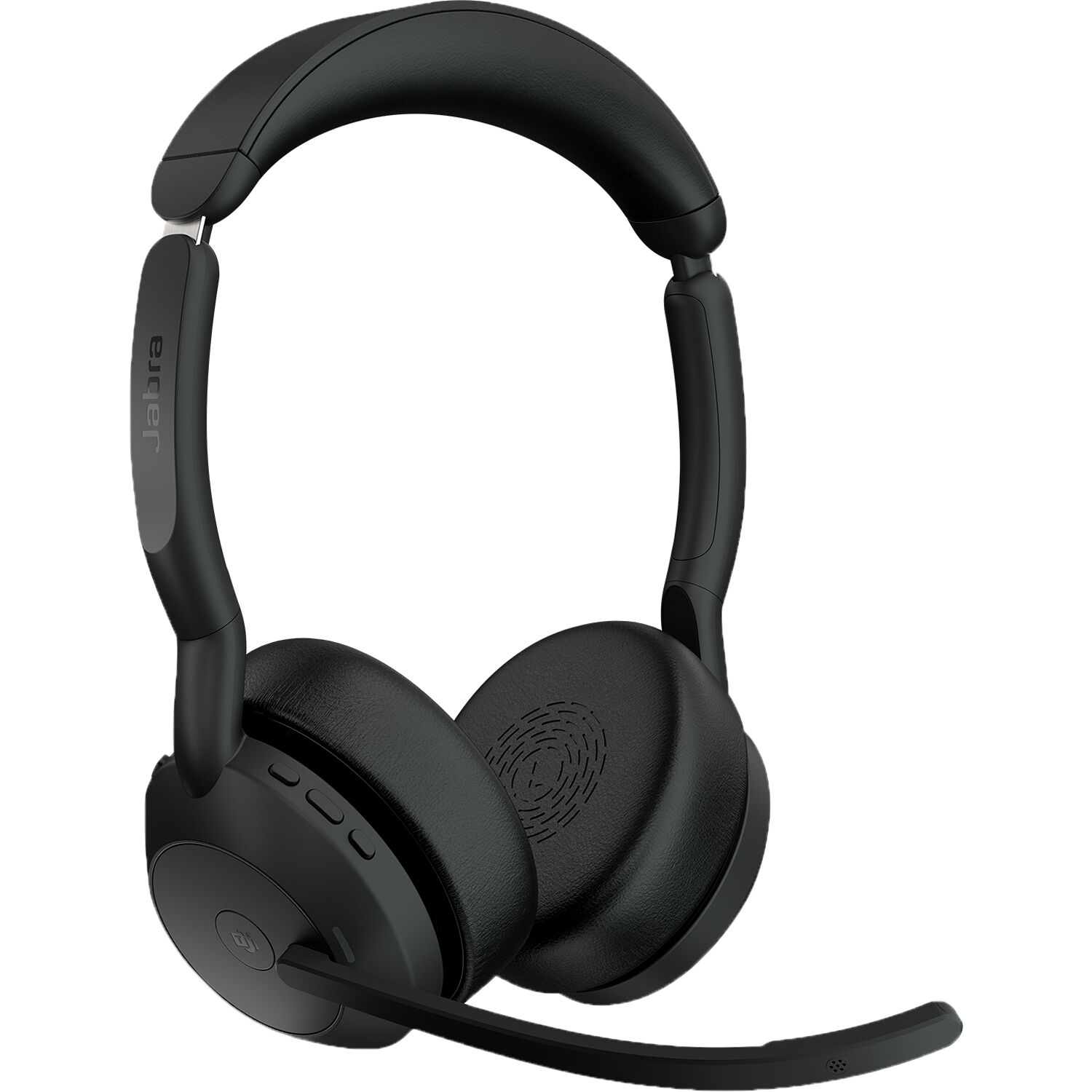 Jabra Evolve2 55 Link380a MS Stereo Stand wireless stereo headset with boom microphone and stand — view 2