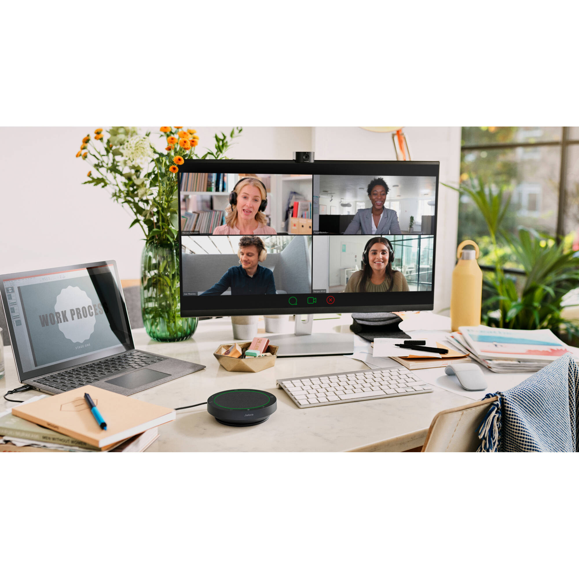 Jabra Speak2 40 UC dark grey tabletop speakerphone for UC meetings — view 8