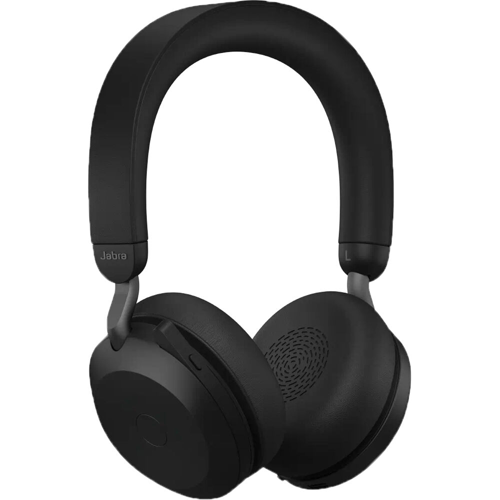 Jabra Evolve2 75 USB-A UC Stereo Black wireless stereo headset with boom microphone — view 2