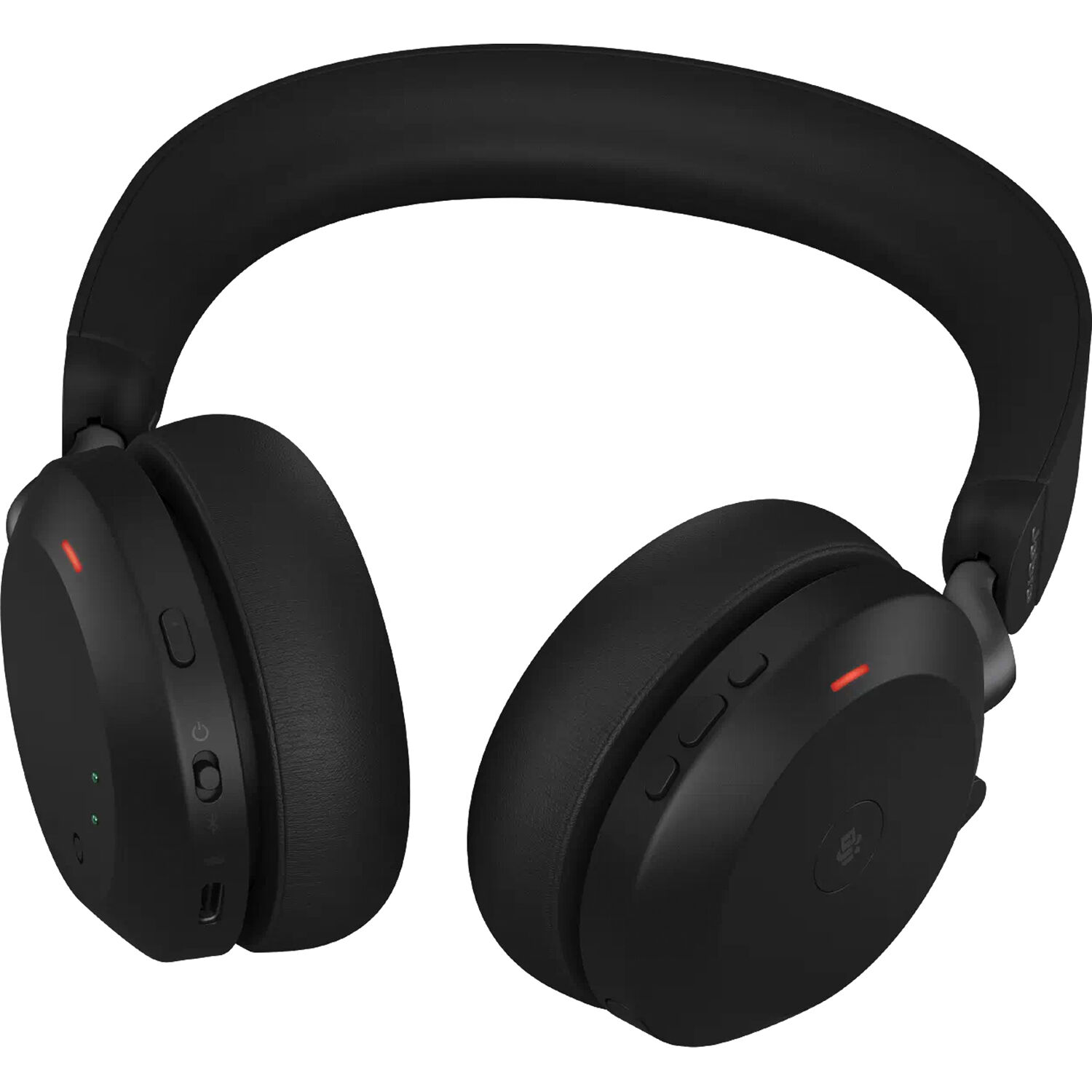 Jabra Evolve2 75 USB-A UC Stereo Black wireless stereo headset with boom microphone — view 3
