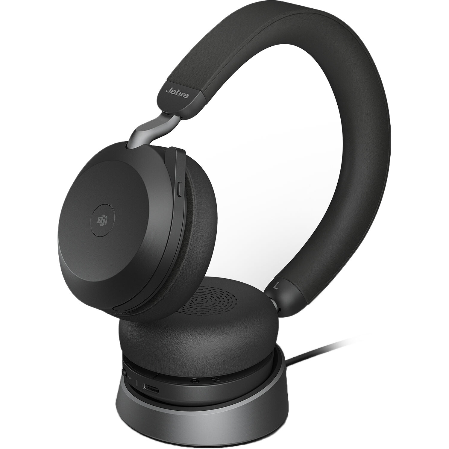 Jabra Evolve2 75 USB-A MS Stereo Black wireless headset for Microsoft Teams — view 2