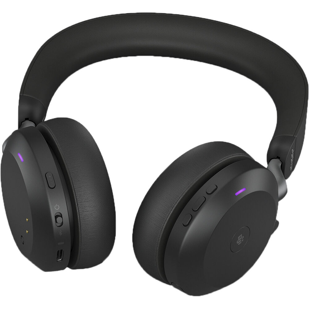Jabra Evolve2 75 USB-A MS Stereo Black wireless headset for Microsoft Teams — view 3