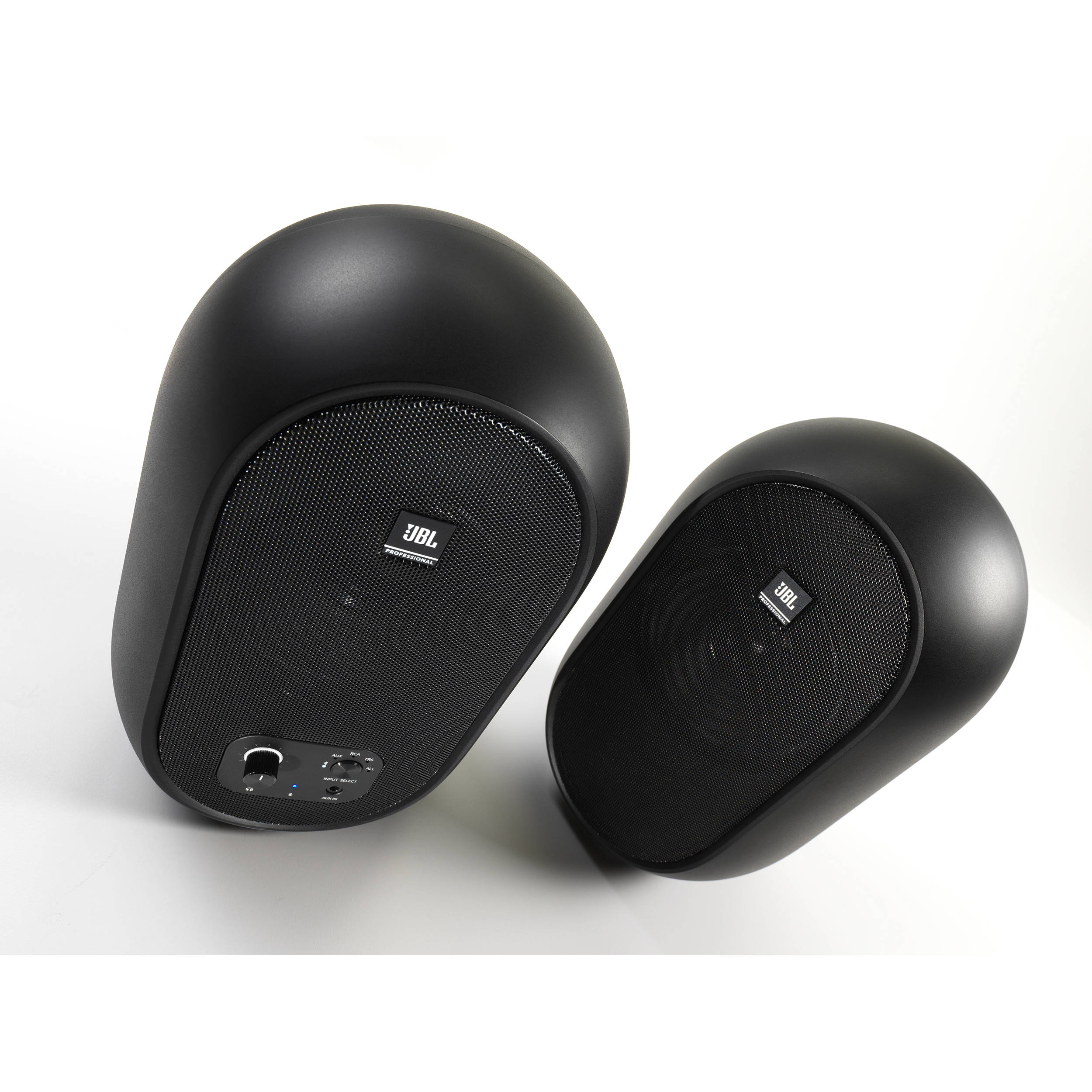 JBL 104 studio monitors with Bluetooth for desktop nearfield monitoring and compact studio setups — view 5