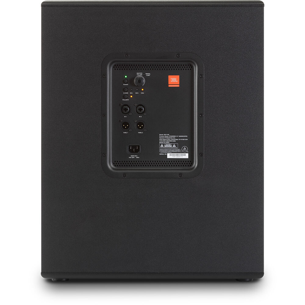 JBL IRX115S 15-inch powered subwoofer for portable PA and live sound bass reinforcement — view 4