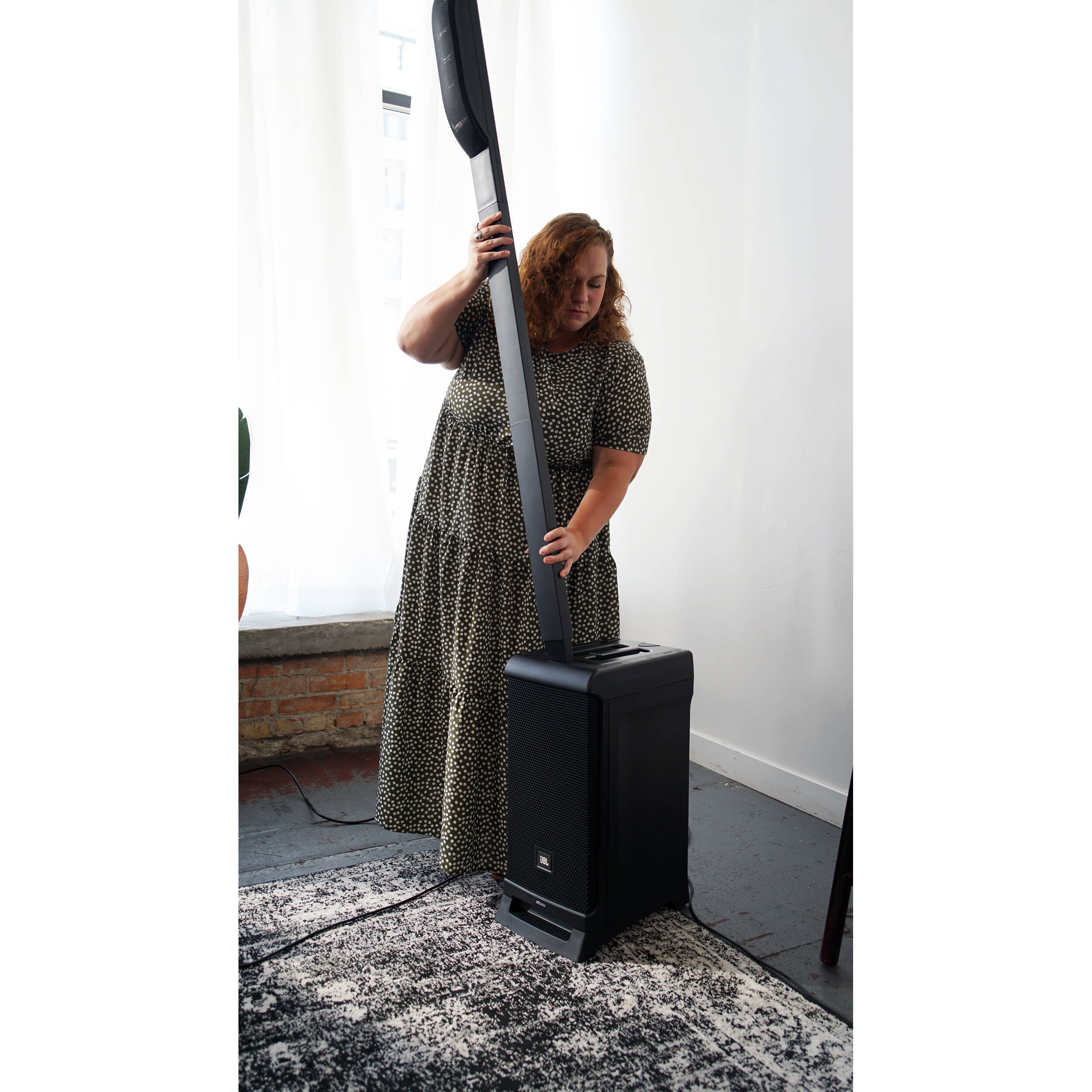 JBL IRX ONE powered column PA system with Bluetooth for portable event audio — view 18