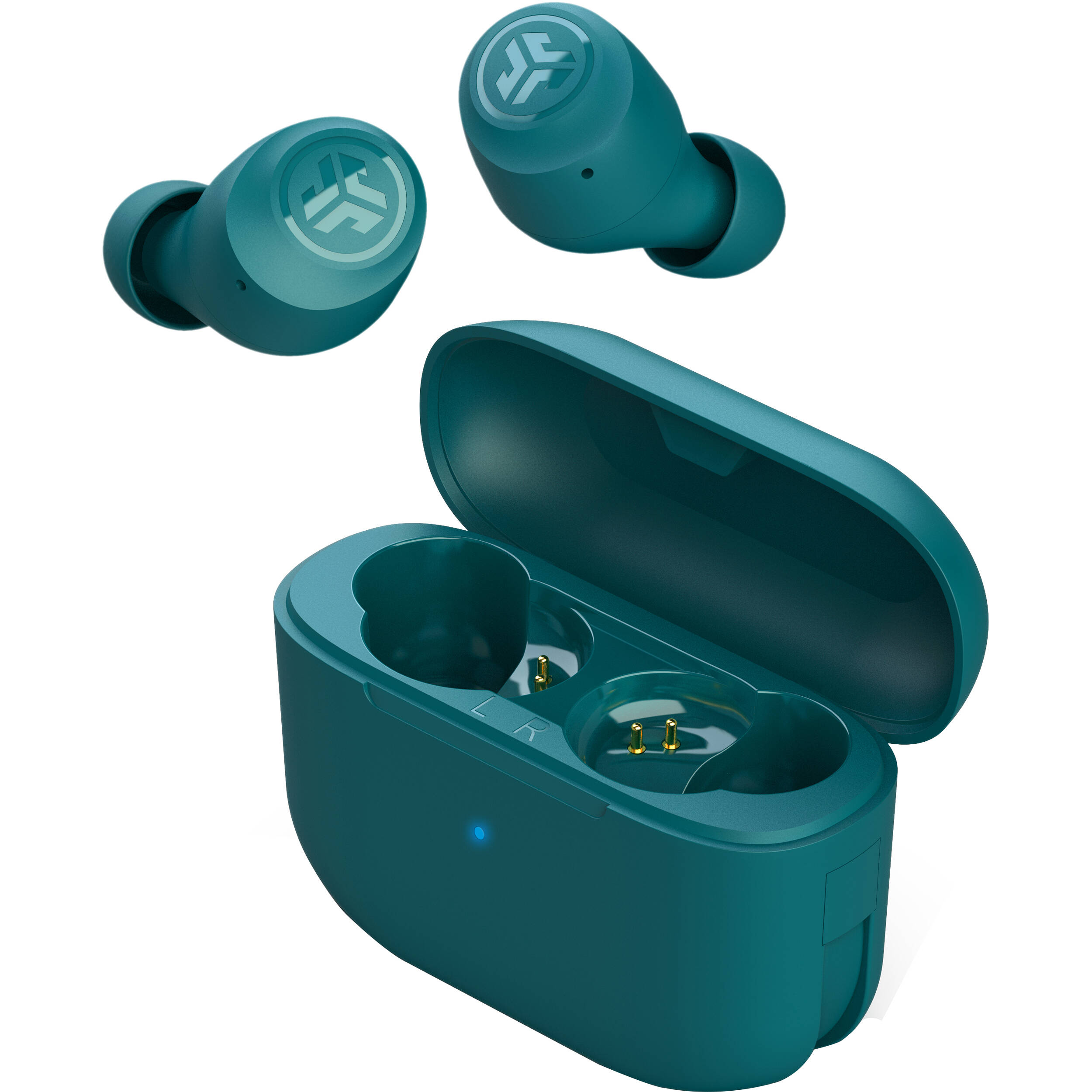 JLAB Go Air Pop true wireless earbuds with compact charging case — view 2