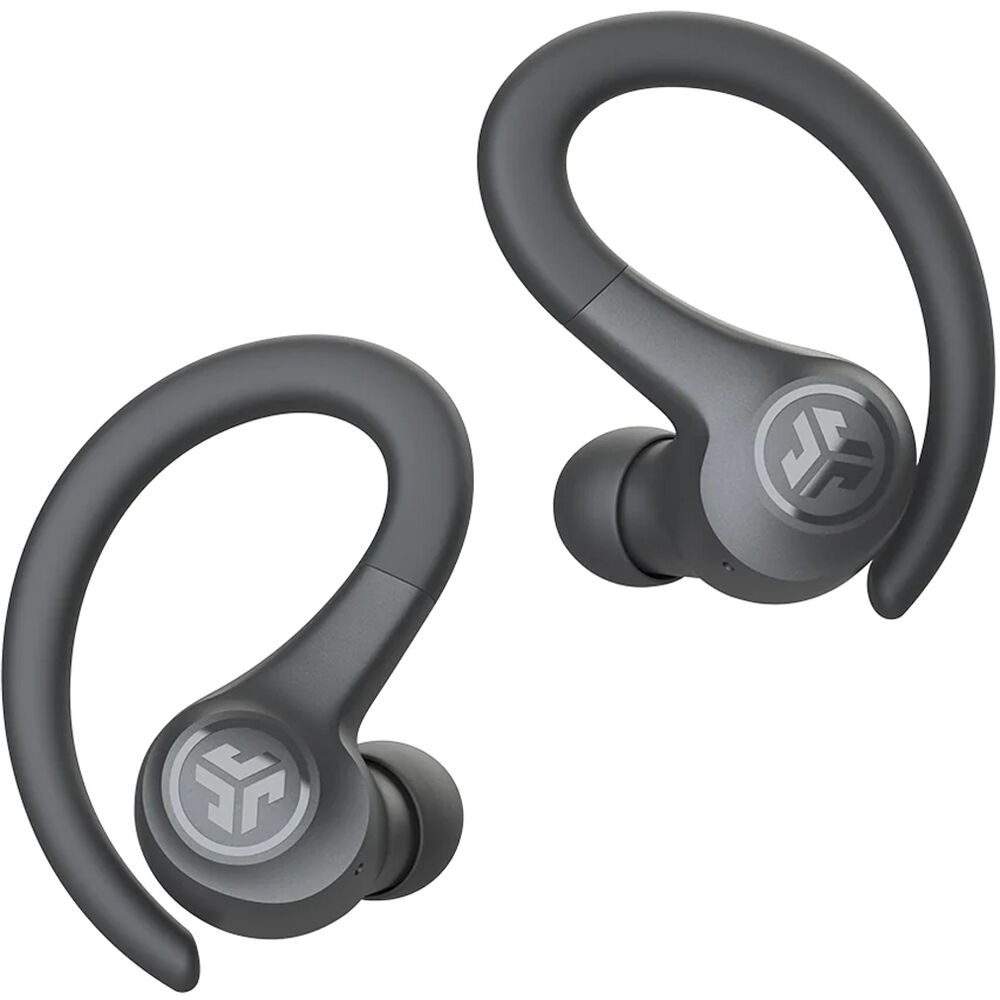 JLab Audio GO Air true wireless graphite sport earbuds with charging case — view 2