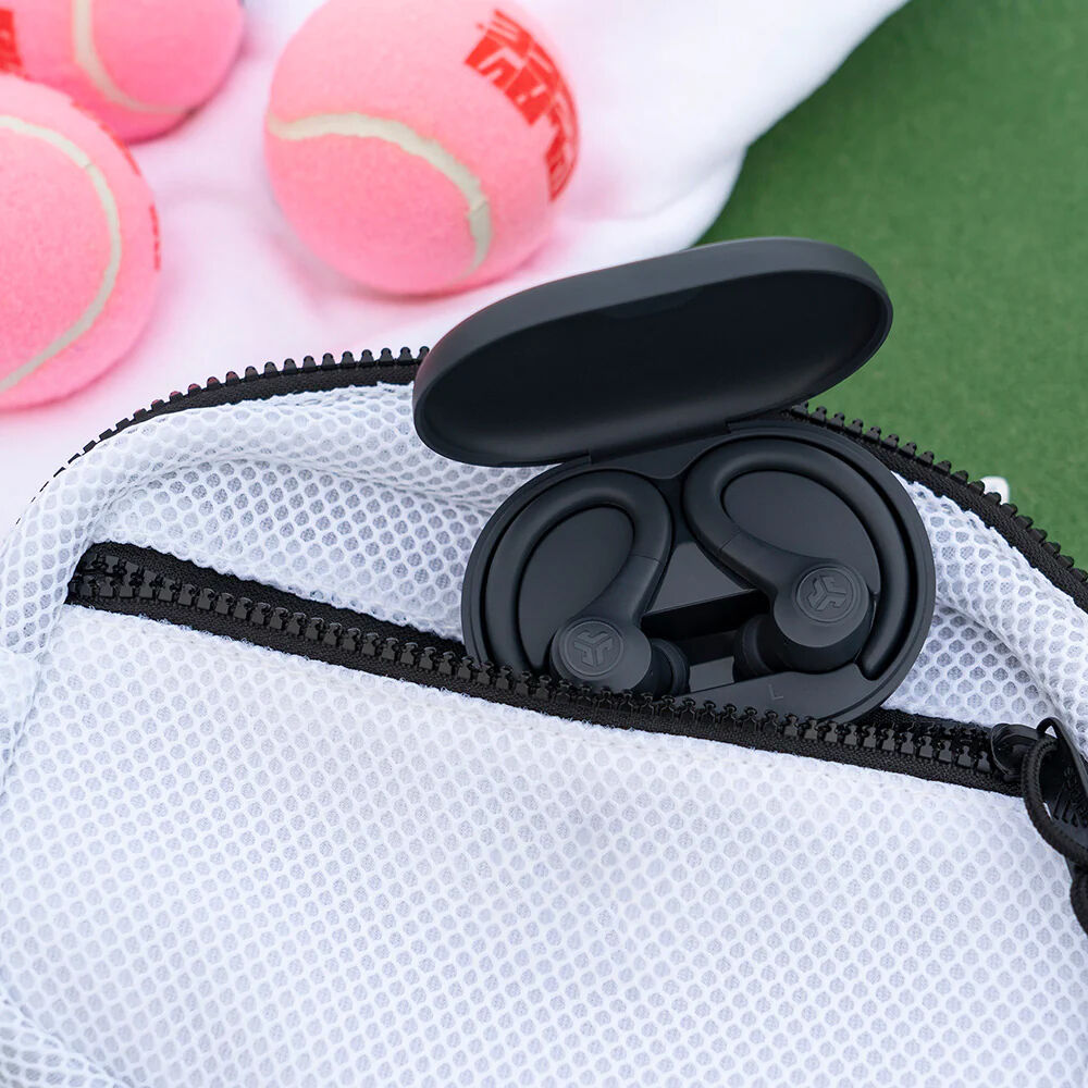 JLab Audio GO Air true wireless graphite sport earbuds with charging case — view 7