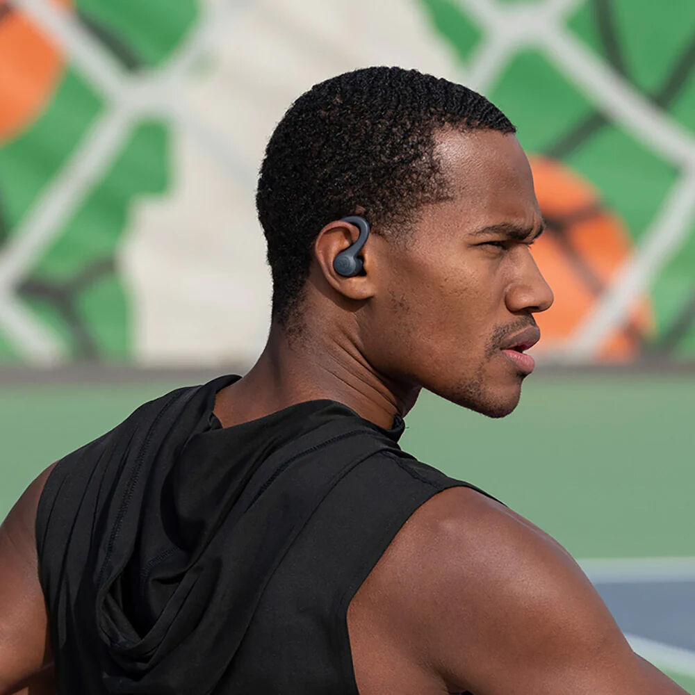 JLab Audio GO Air true wireless graphite sport earbuds with charging case — view 8