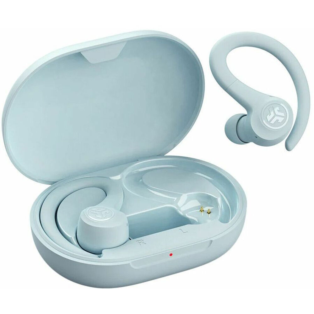 JLab GO Air Sport true wireless earbuds in blue, in-ear sport design — view 8