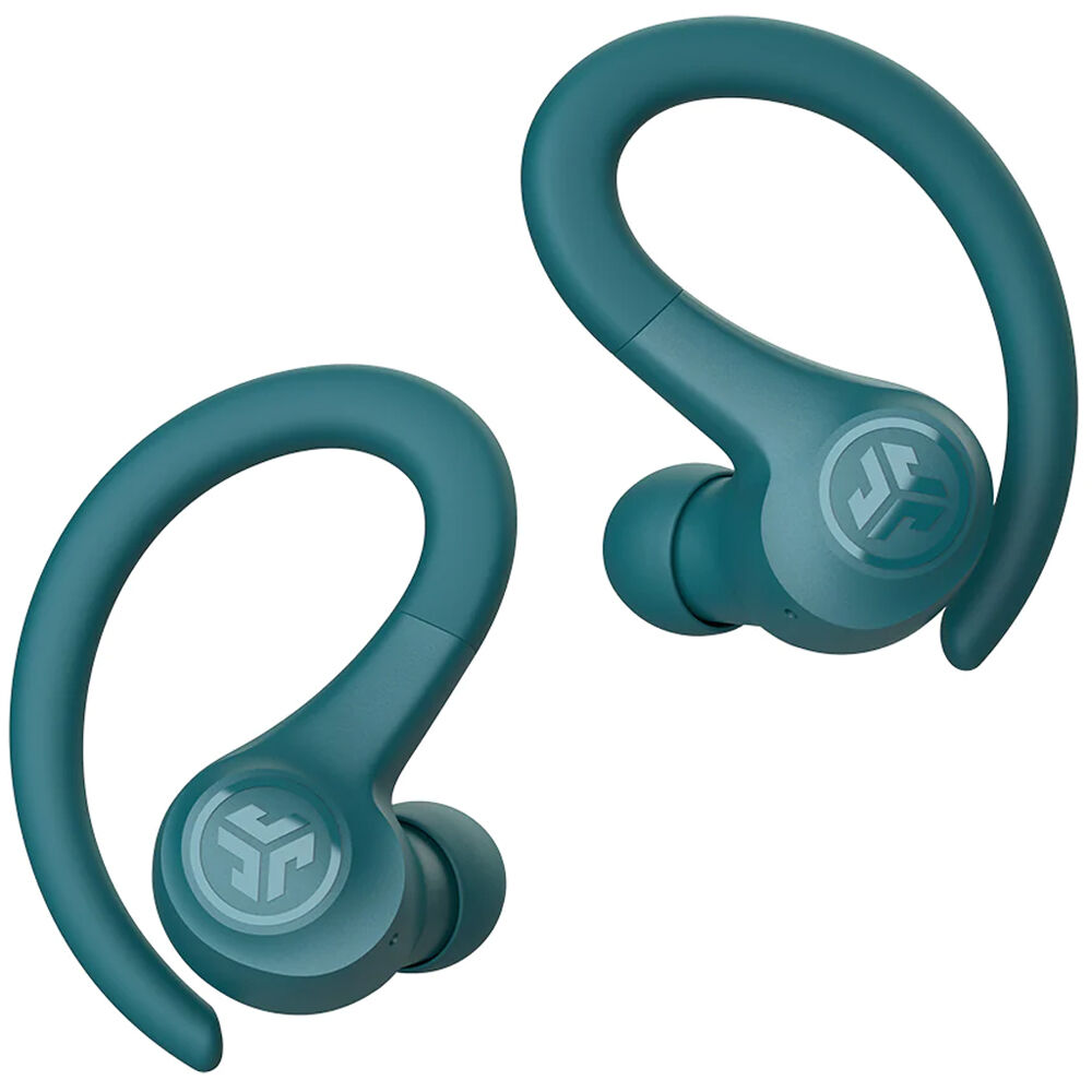 JLab GO Air Sport true wireless earbuds in teal, compact in-ear sport design — view 2