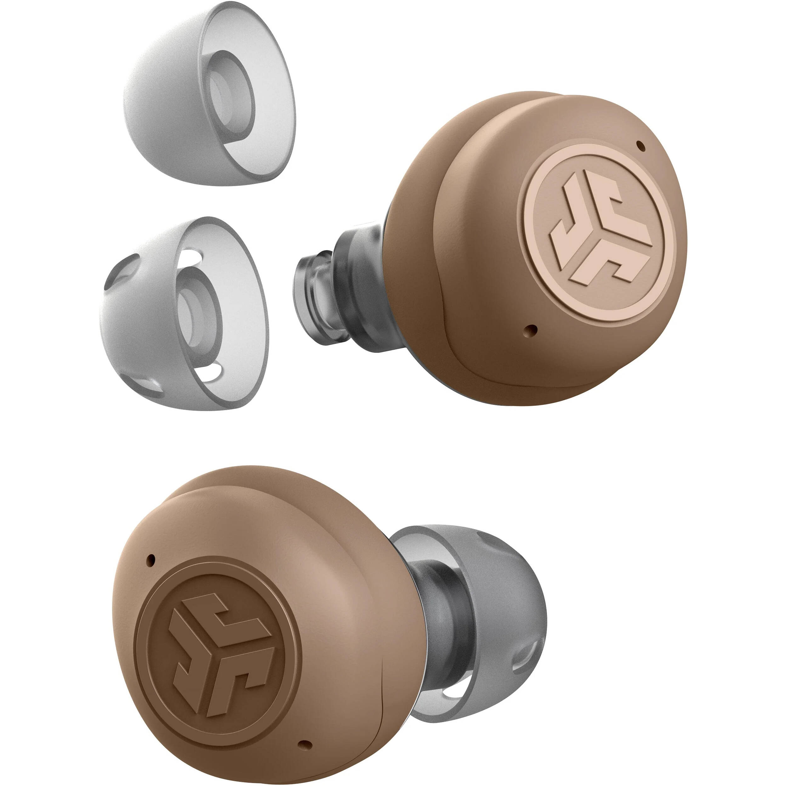 Beige JLab Audio HEAR OTC hearing aid and earbud for discreet personal listening — view 3