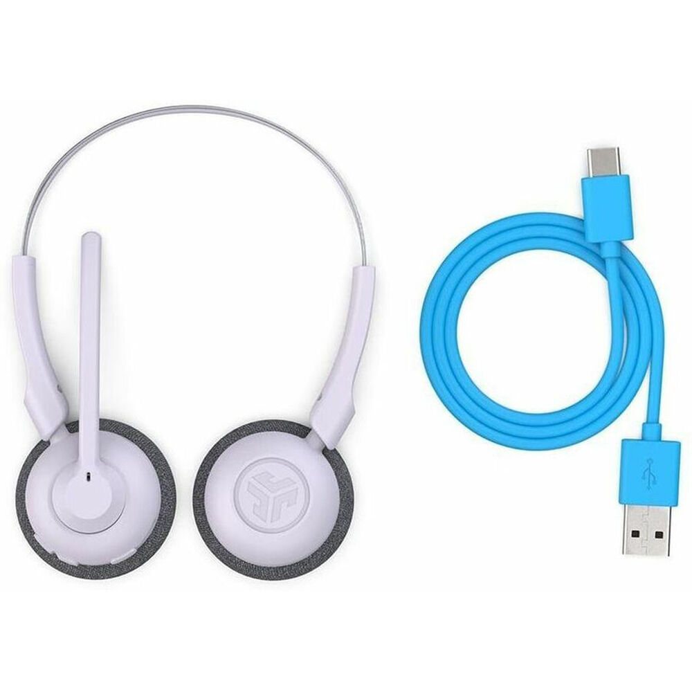 JLab GO Work Pop wireless on-ear headset in lilac for office calls — view 13