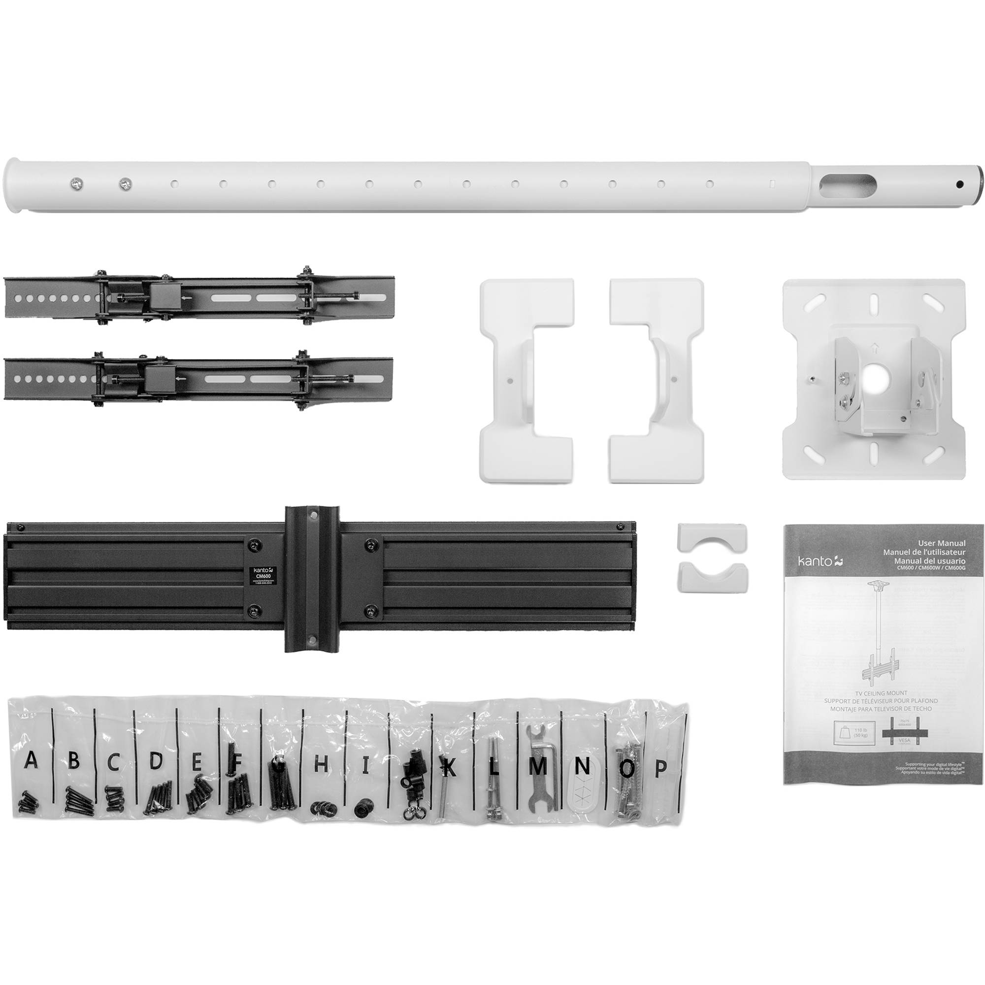 CM600W Ceiling TV Mount White — view 11