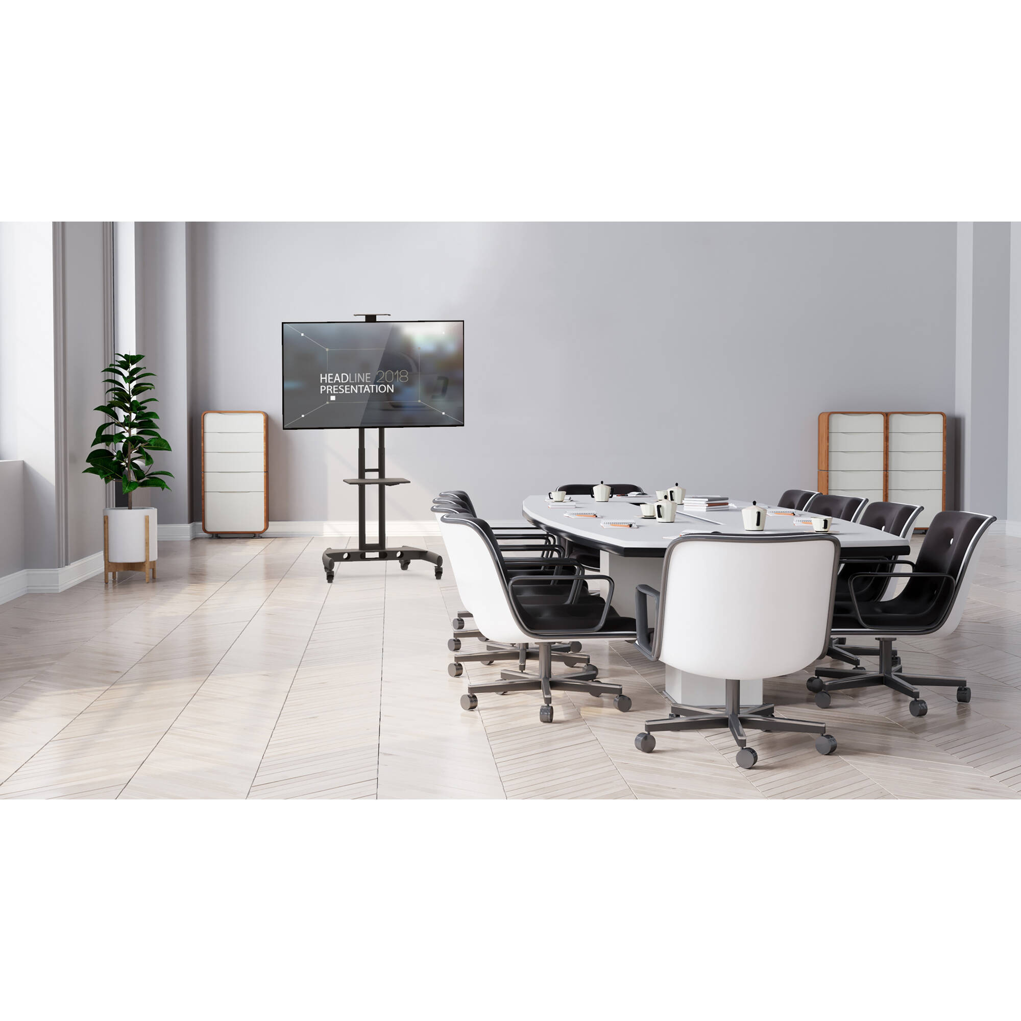 Rolling AV Cart for 65" TVs — view 22
