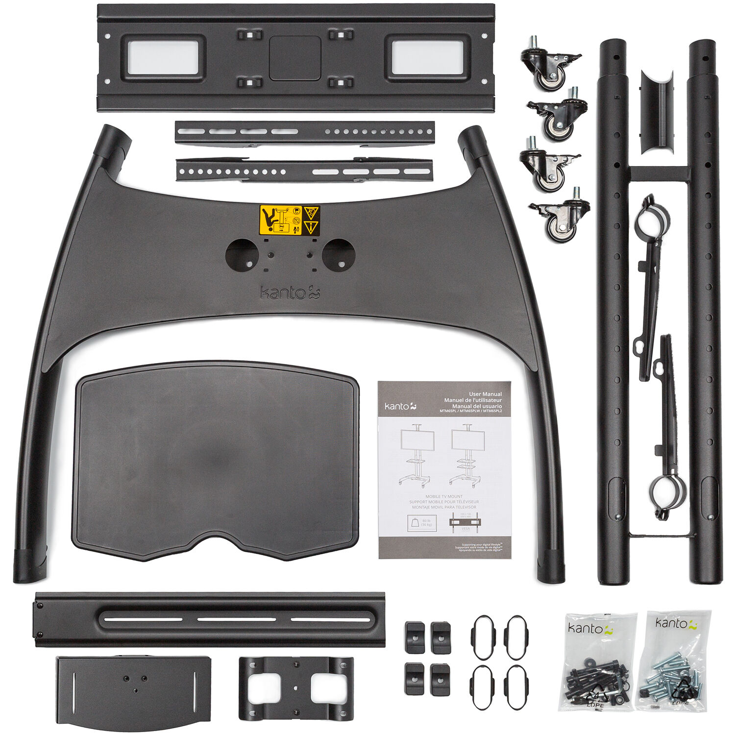 Rolling AV Cart for 65" TVs — view 9