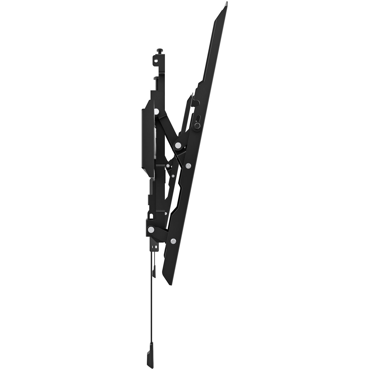 KANTO PT400 low-profile tilting TV mount in charcoal with 12-degree forward tilt — view 4