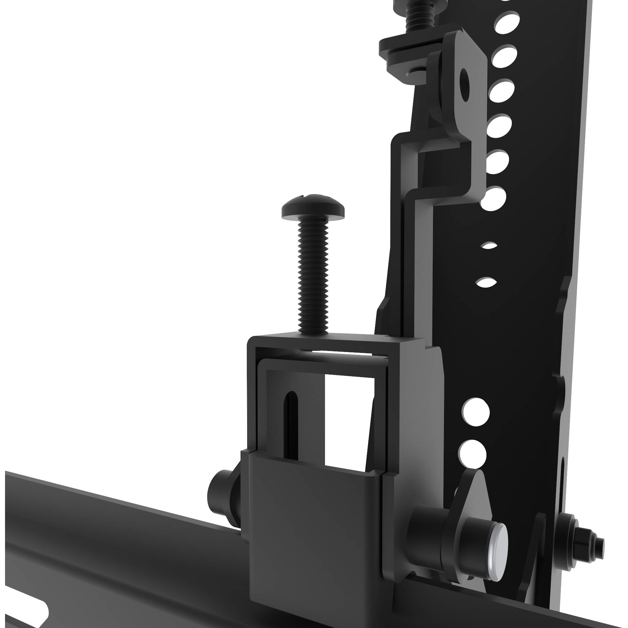 KANTO PT400 low-profile tilting TV mount in charcoal with 12-degree forward tilt — view 6