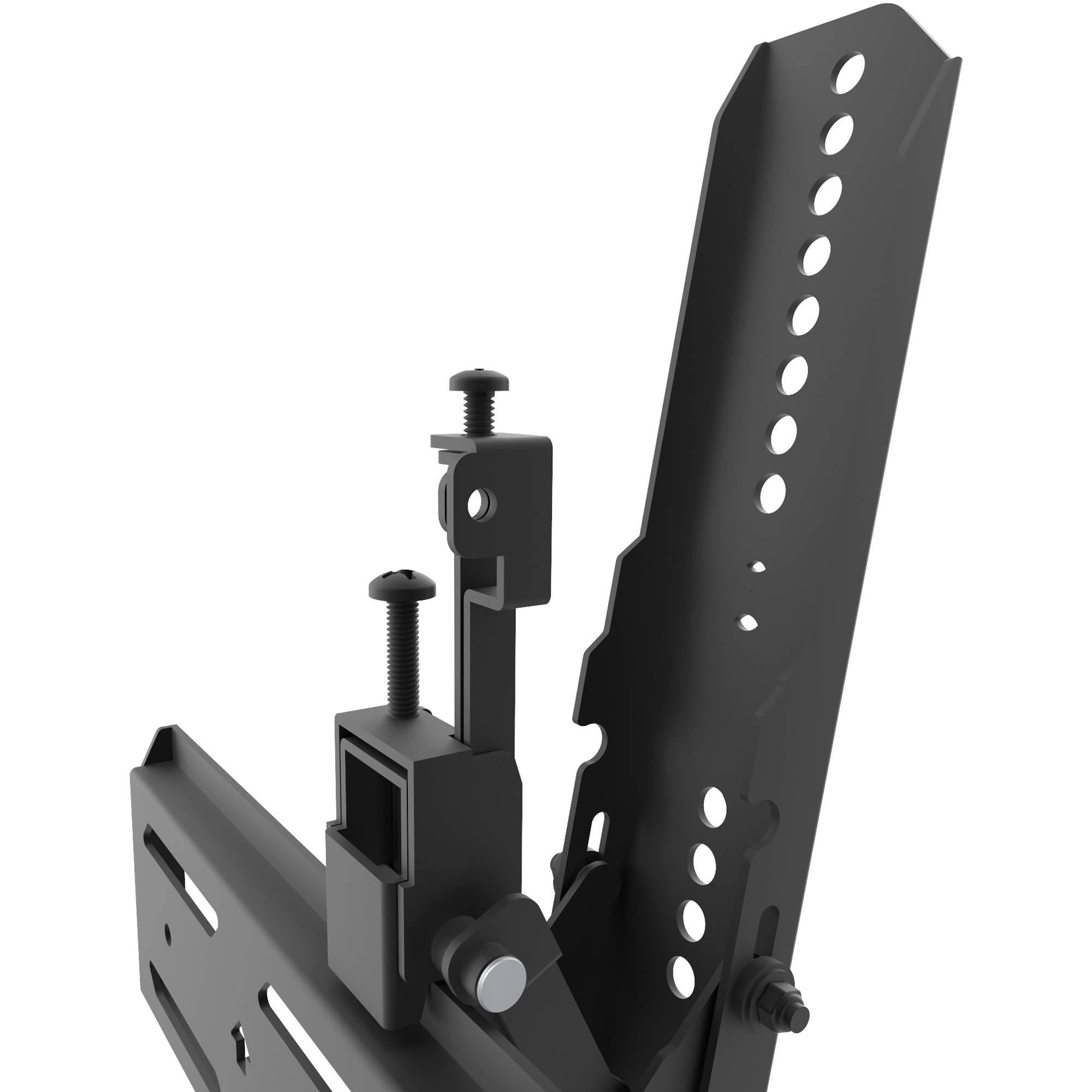 KANTO PT400 low-profile tilting TV mount in charcoal with 12-degree forward tilt — view 7