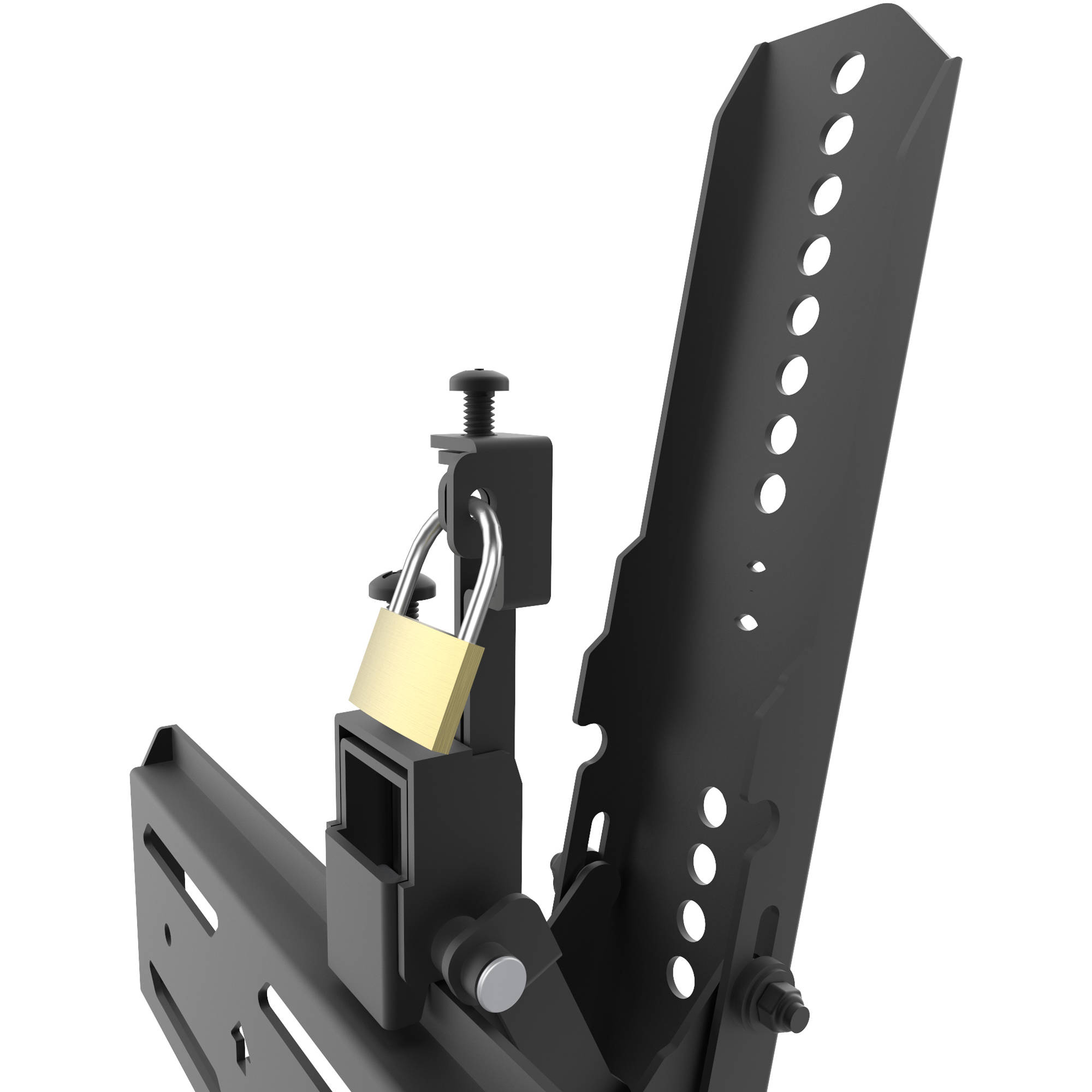 KANTO PT400 low-profile tilting TV mount in charcoal with 12-degree forward tilt — view 8