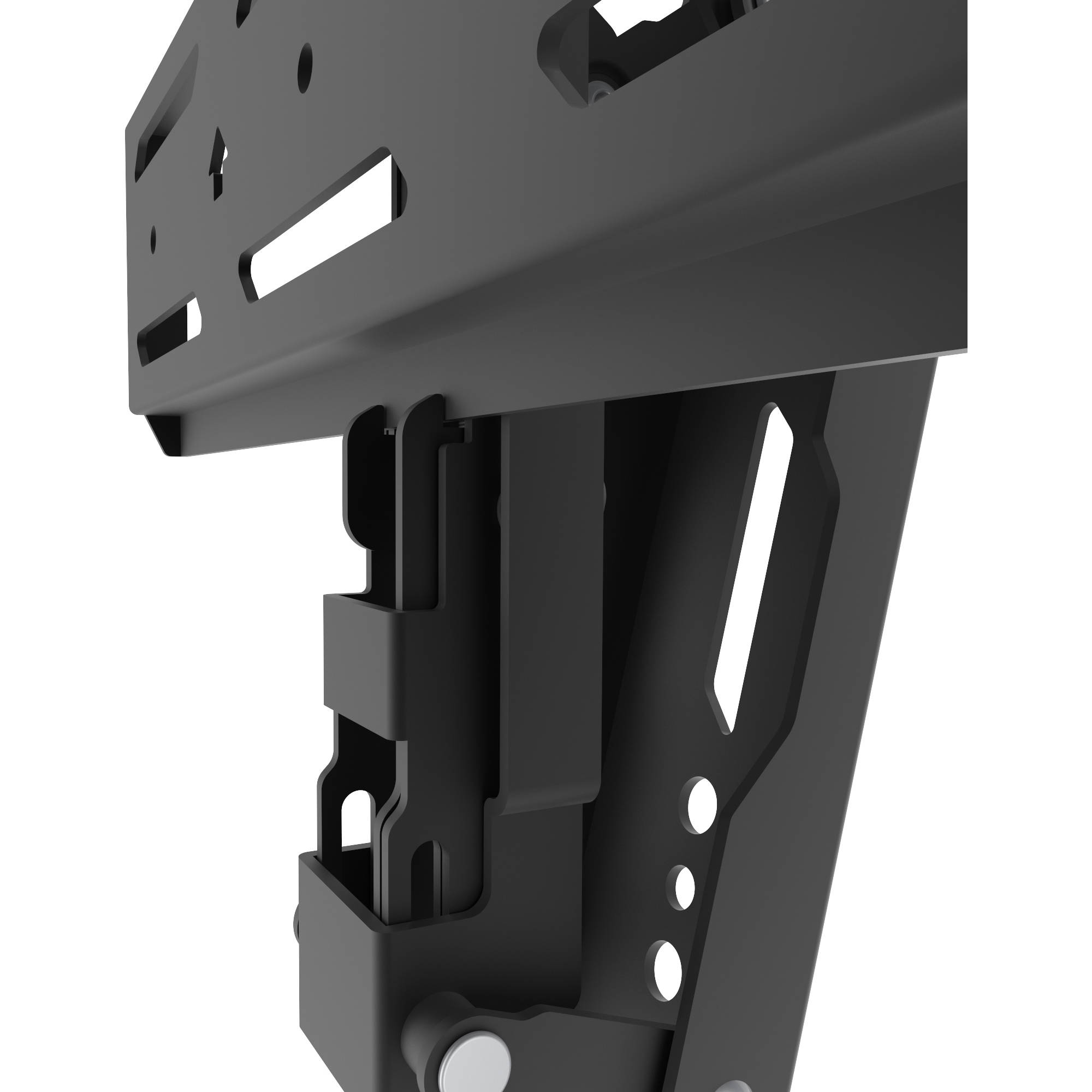 KANTO PT400 low-profile tilting TV mount in charcoal with 12-degree forward tilt — view 9