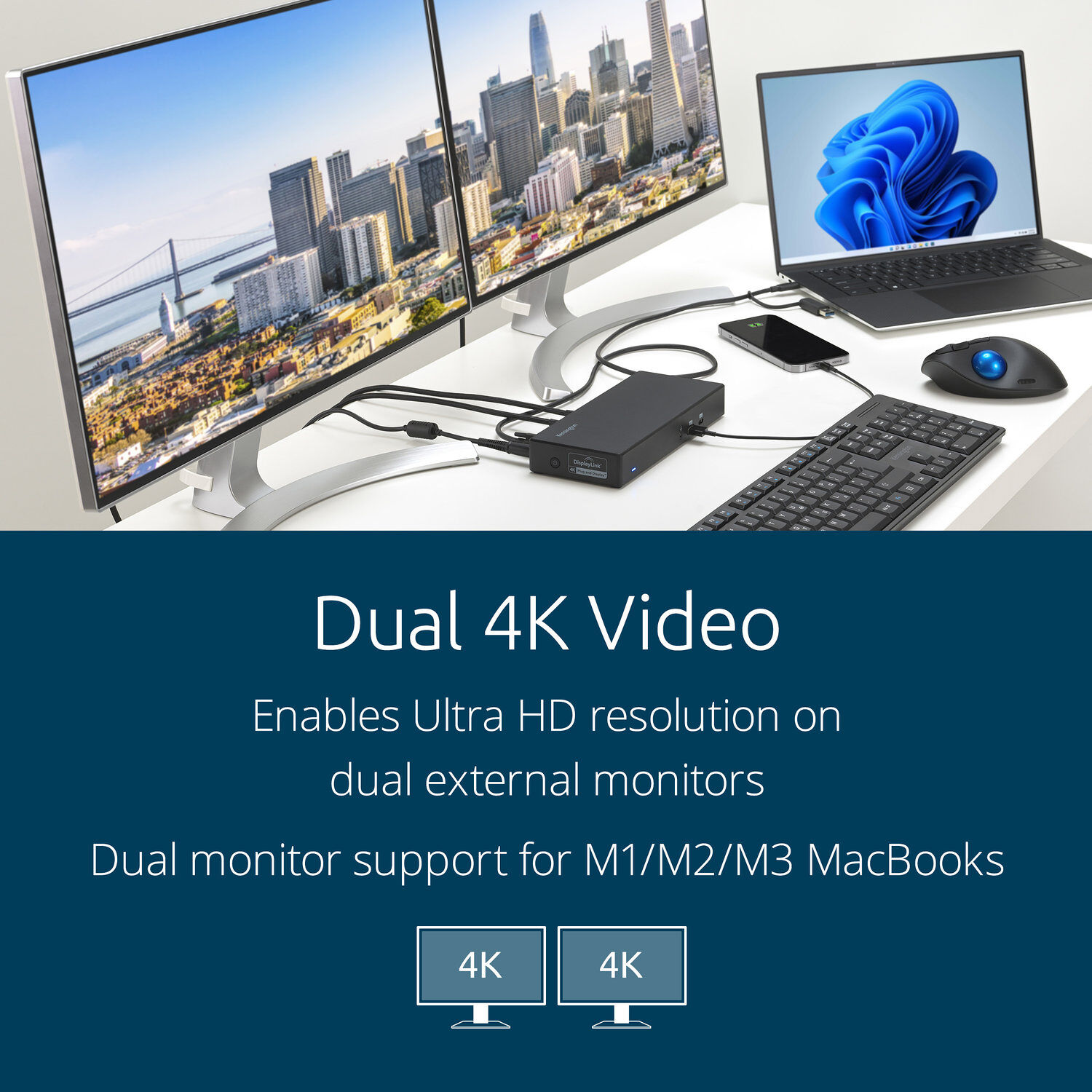 Kensington SD4781P EQ USB-C and USB-A Dual 4K Docking Station — view 18