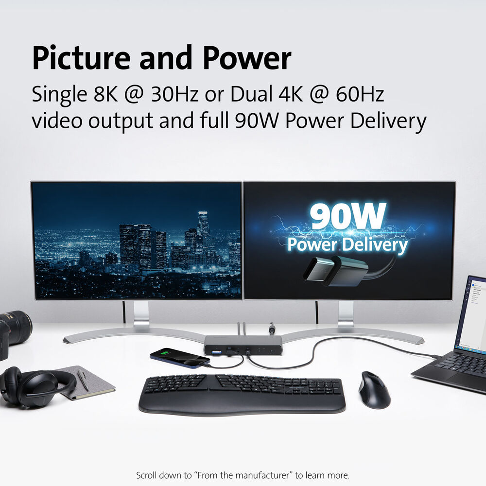SD5700T THUNDERBOLT  4 DUAL 4K DOCKING STATION WITH 90W PD - WINDOWS/MACOS/CHROM — view 12