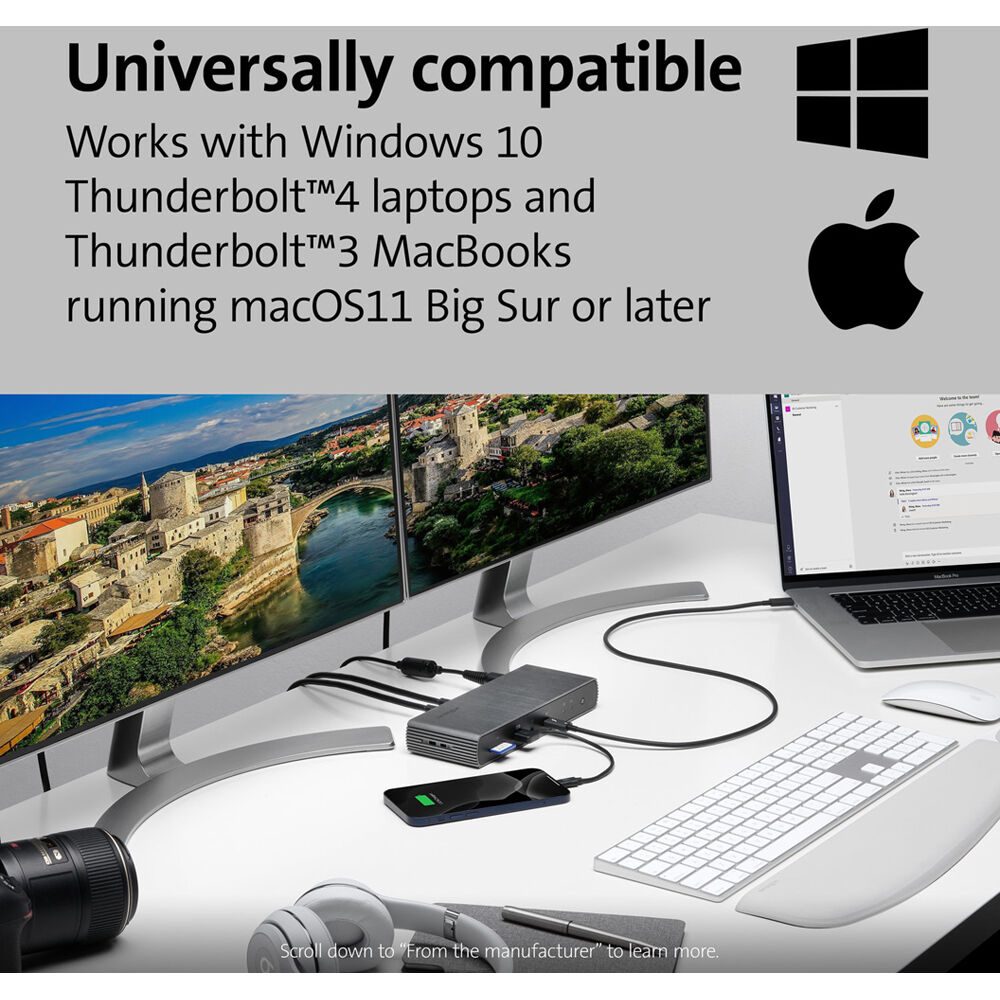 SD5700T THUNDERBOLT  4 DUAL 4K DOCKING STATION WITH 90W PD - WINDOWS/MACOS/CHROM — view 15