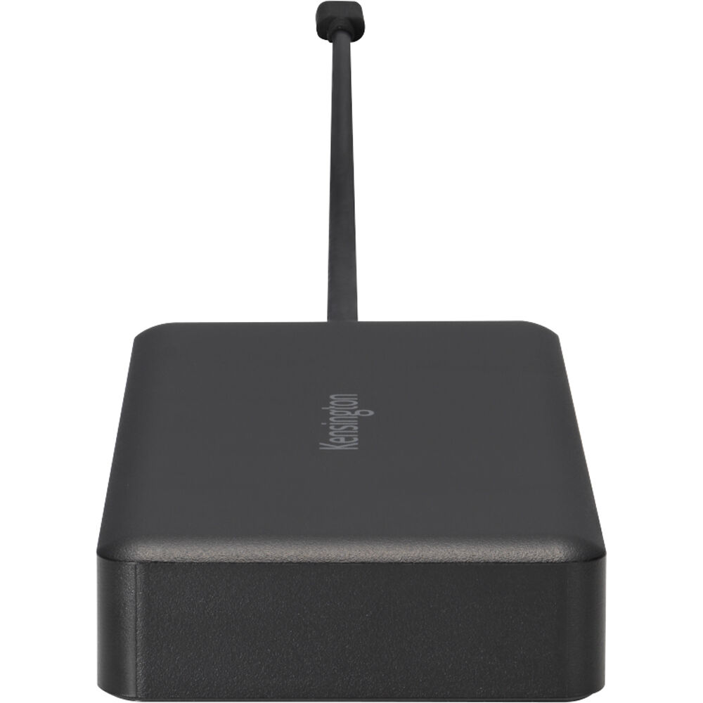 Kensington G1000P USB-C mini dock, chrome finish, single 4K output, compact form — view 4