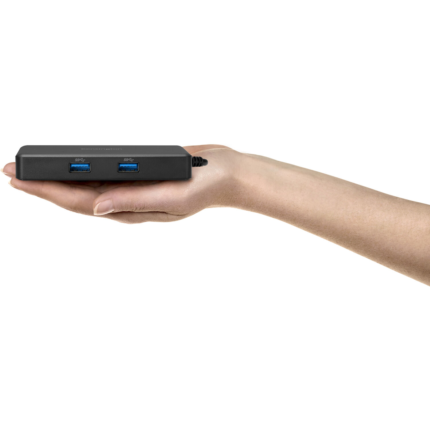 Kensington G1000P USB-C mini dock, chrome finish, single 4K output, compact form — view 8