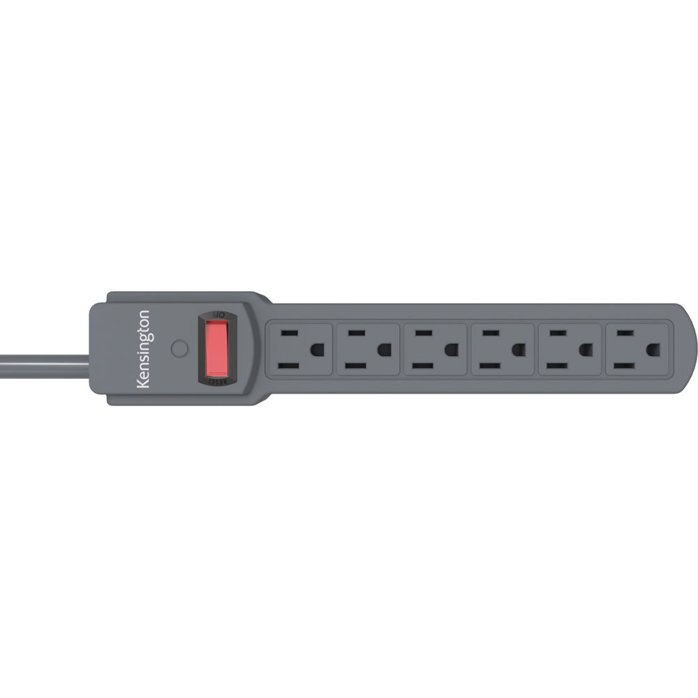 Kensington GUARDIAN STANDARD power strip with 6 outlets for desktop and office power distribution — view 3
