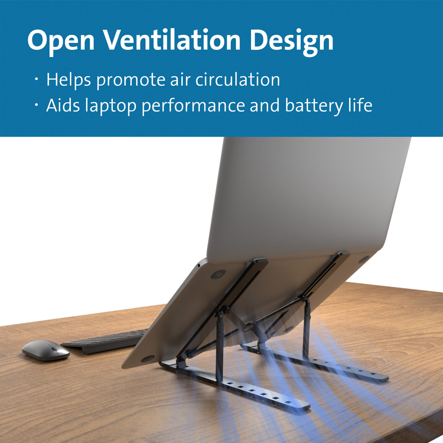 Kensington Collapsible Aluminum LT Riser K50406WW portable adjustable laptop stand — view 11