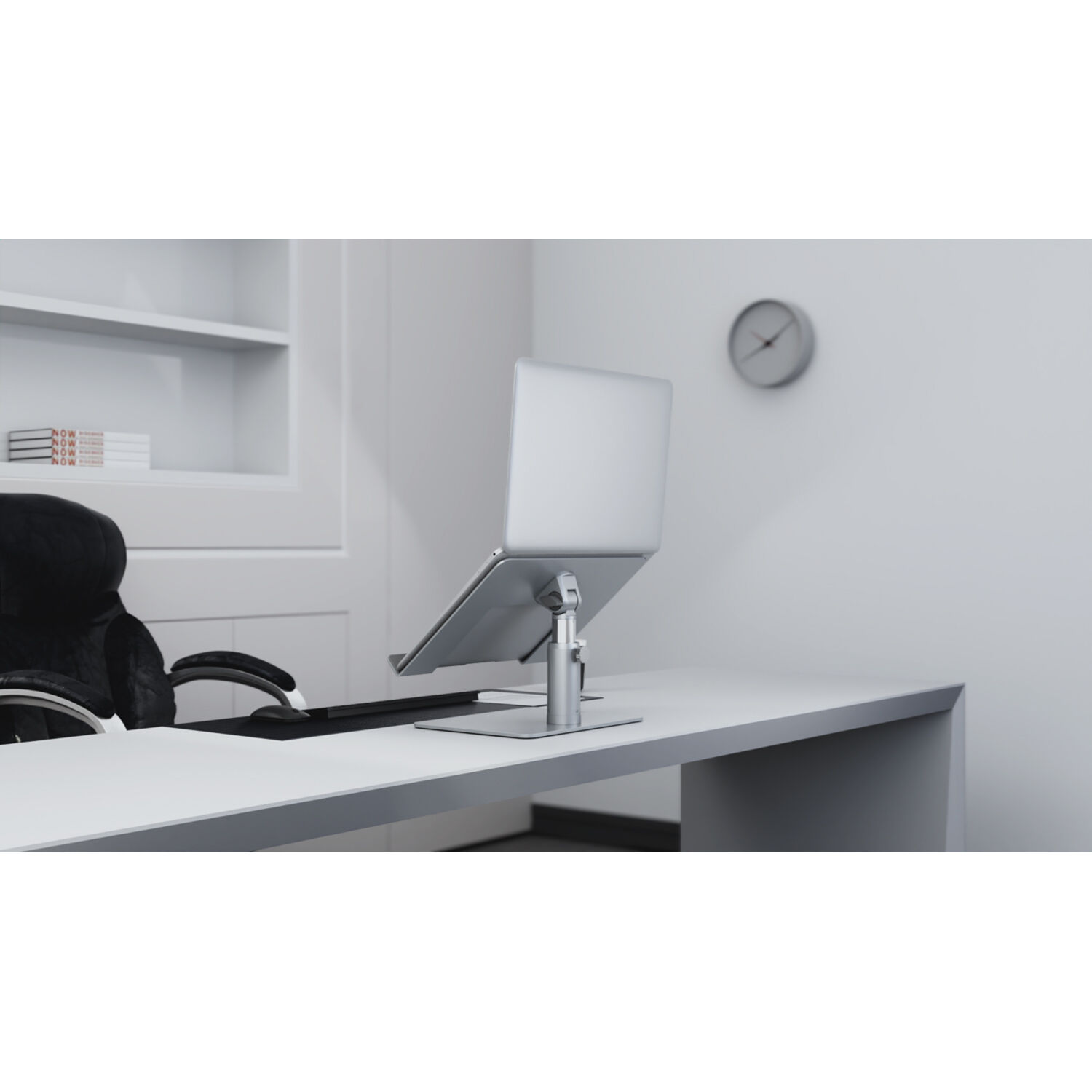 Kensington Uni Tabletop Laptop Riser in adjustable steel and aluminum desktop design — view 13