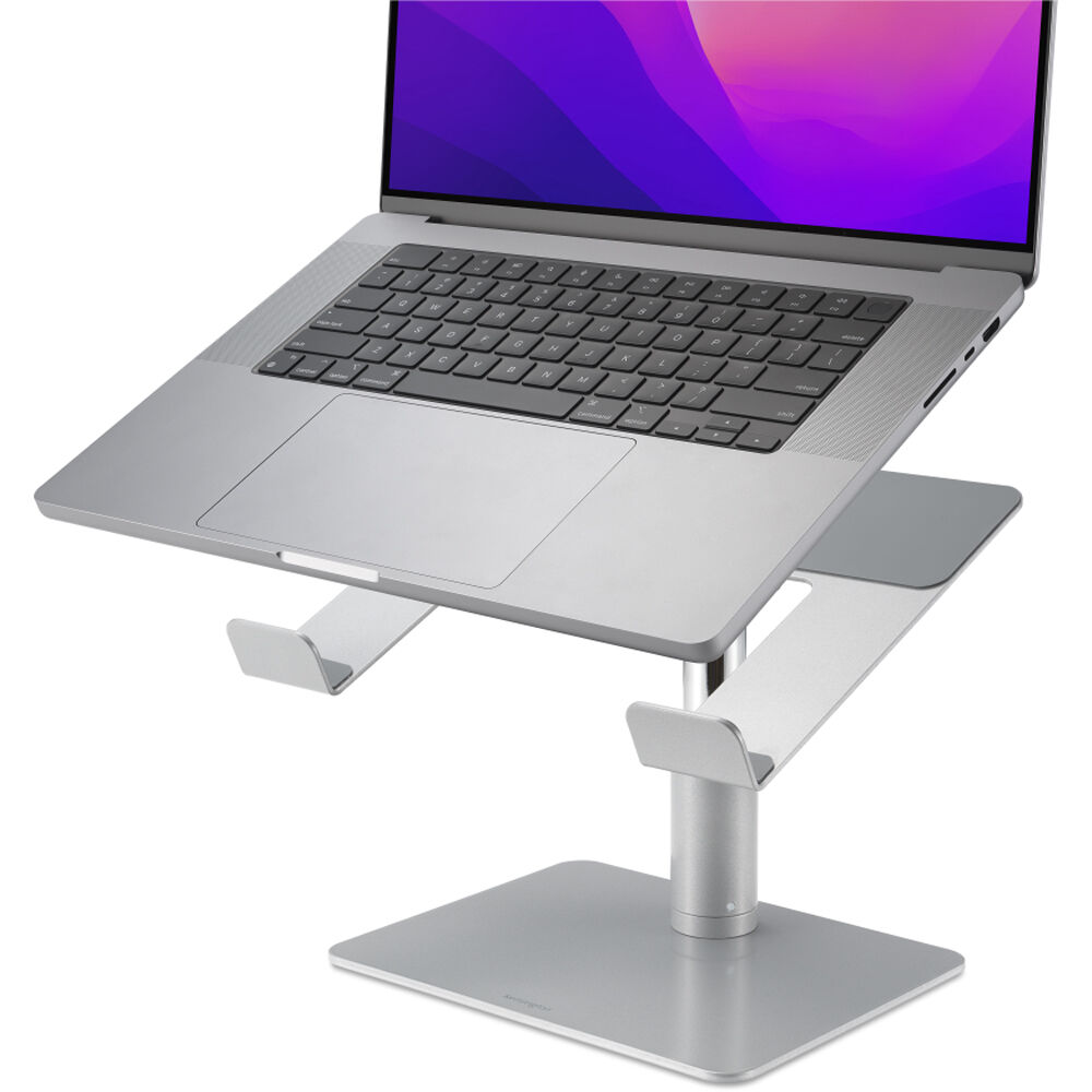 Kensington Uni Tabletop Laptop Riser in adjustable steel and aluminum desktop design — view 7